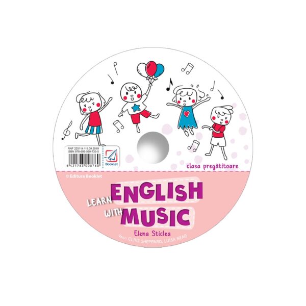 CD audio Learn English with music - clasa pregătitoare
