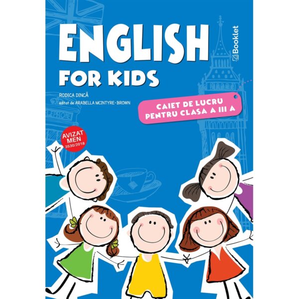 en080 English for kids - caiet de lucru pentru clasa a III-a