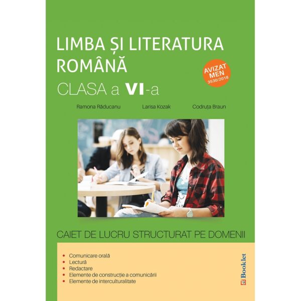 gm160 Limba și literatura română - clasa a VI-a - caiet de lucru structurat pe domenii